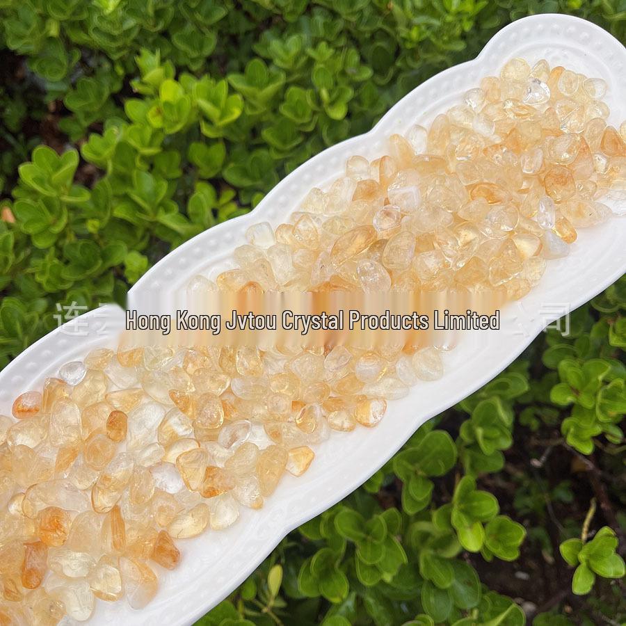 

Deep Yellow Orange Citrine Crystal Gravel for Mural, Bonsai, Fish Tank, and Wishing Bottle Decoration