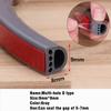 New 6M Silicone Rubber Weather Strip I/E/D Type Seal Strip for Doors Windows Self Adhesive Anti Collision Soundproof Waterproof