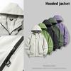 Mountain Style Single-layer Jacket for Men and Women, Outdoor Trendy Windproof and Waterproof Mountaineering Jacket, Hooded Jacket, Couple Jacket
