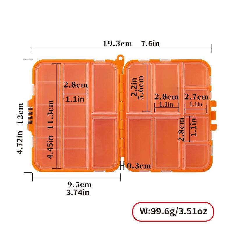 1Pc Waterproof Fishing Tackle Box Portable Lure Hook Storage Case Removable Dividers Plastic Organizer Fishing Accessories