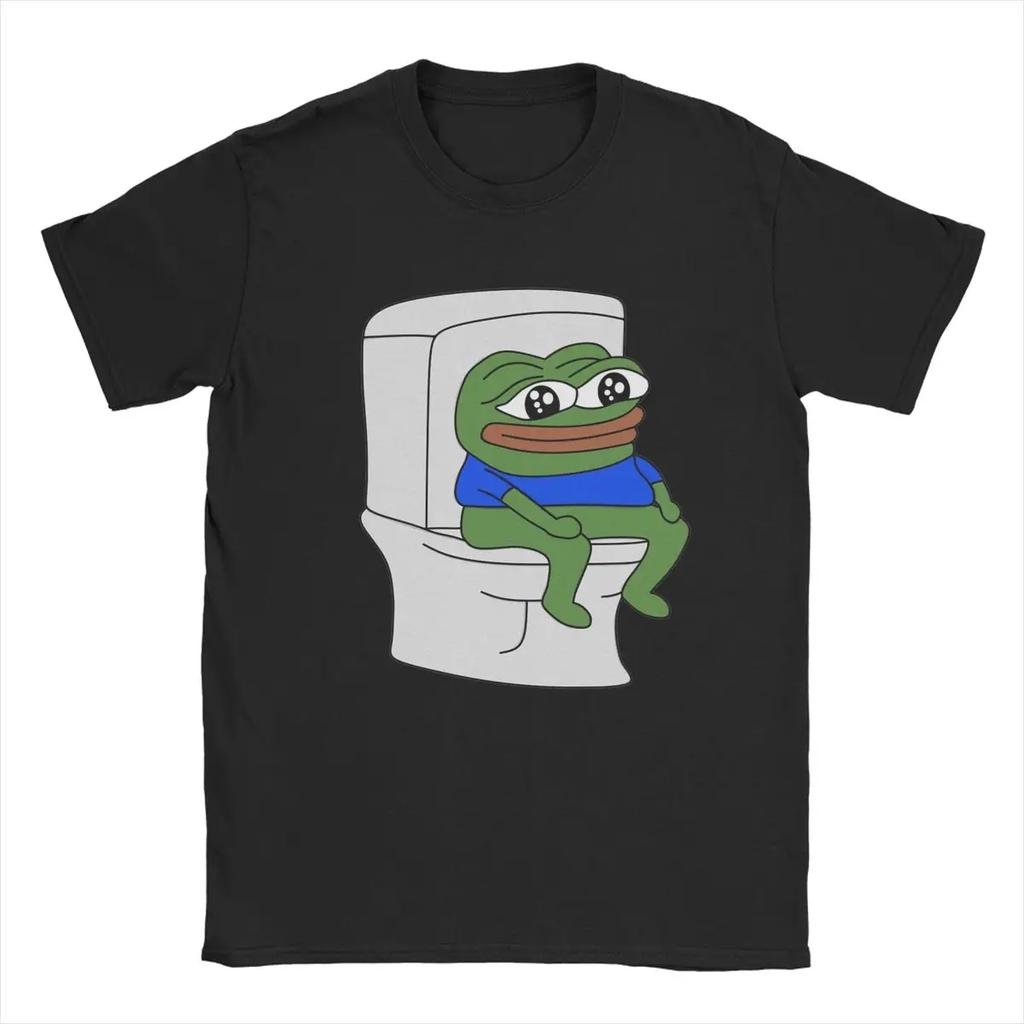 Pepe T-Shirt for Men Funny 100% Cotton Tee Shirt Crewneck Short Sleeve T Shirts Gift Idea Tops