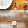 Artoid Mode Brown Abstract Modern Art Table Runner, Seasonal Farmhouse Style Kitchen Dining Table Decoration for Home Party Decor 13x72 Inch