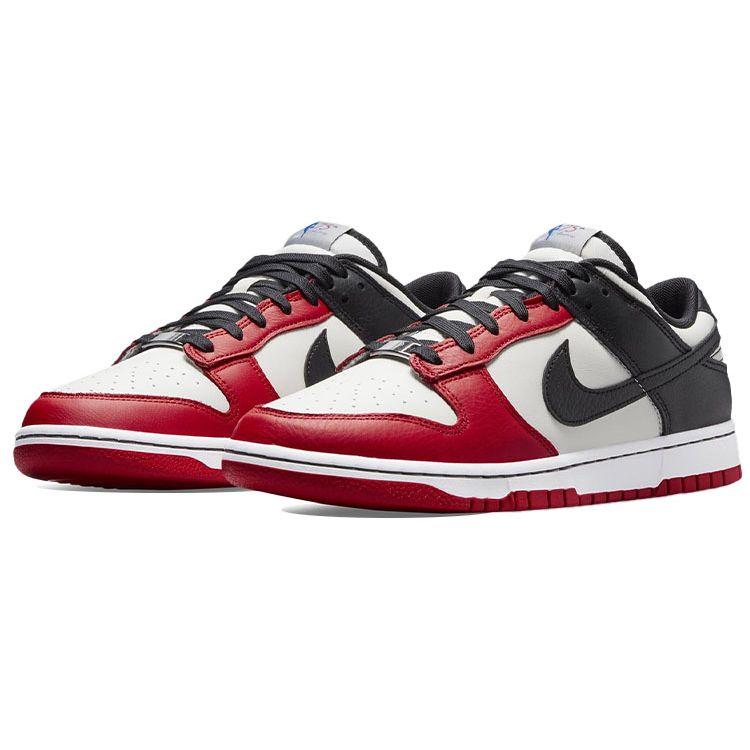 Nike NBA x Dunk Low EMB 75th Anniversary - Bulls Men Sneakers Red Sail Black DD3363-100