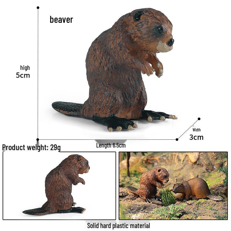 Animal Simulation Toys: Capybara, Beaver, Pangolin, Armadillo, Badger, Anteater, Otter, Aardvark, Skunk, Tapir