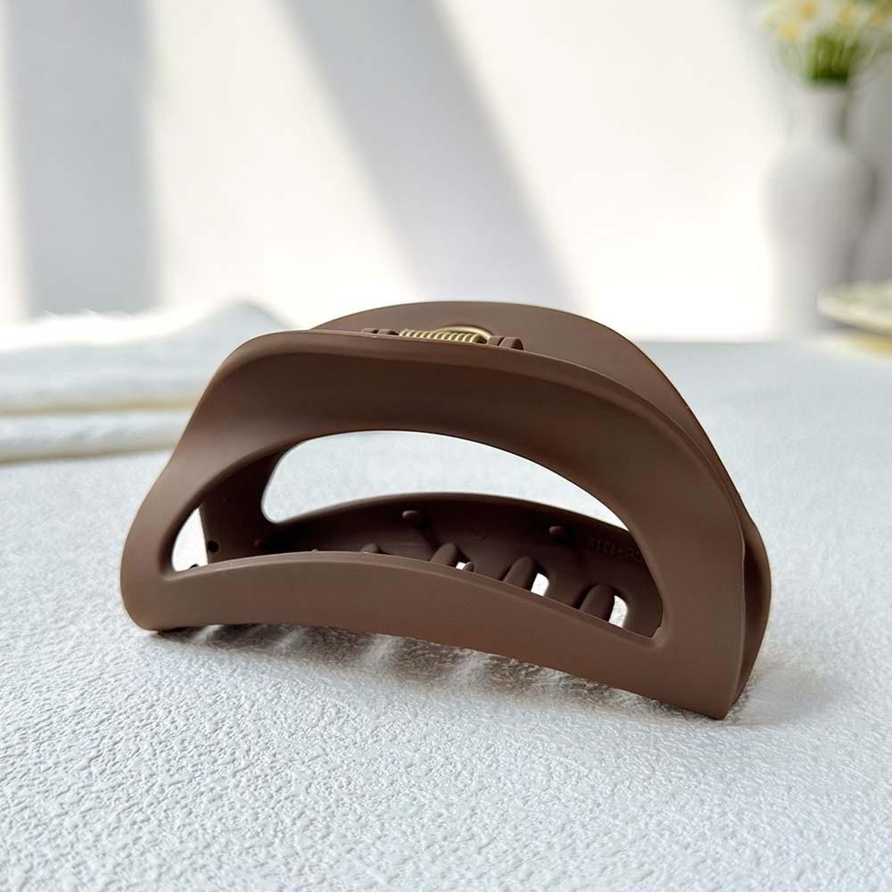 Creative Silicone Shark Clip Korean Style Solid Color Shark Clip Semilune Shaped Hair Claw  Girls