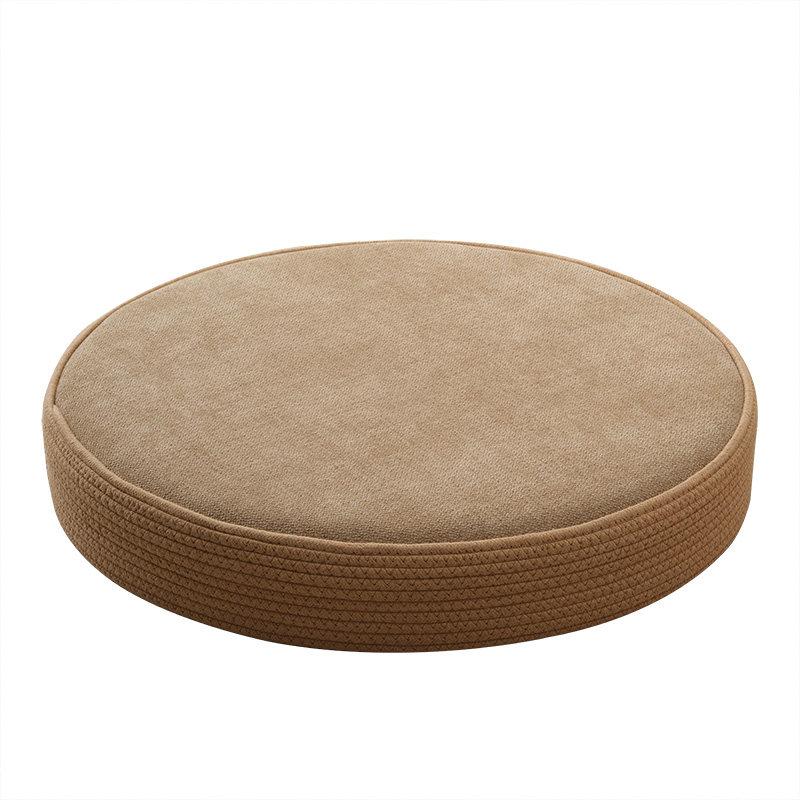 Round Thick Floor Cushion, Memory Foam Tatami & Meditation Pillow for Bay Window Seating,Portable Decorative Pad for Living Room