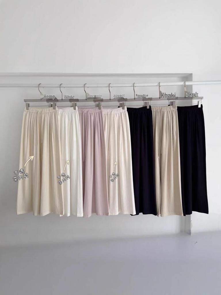 Korean Chic Summer Loose Wide-Leg Pants for Women - Lightweight, Cool, Straight-Leg Trousers