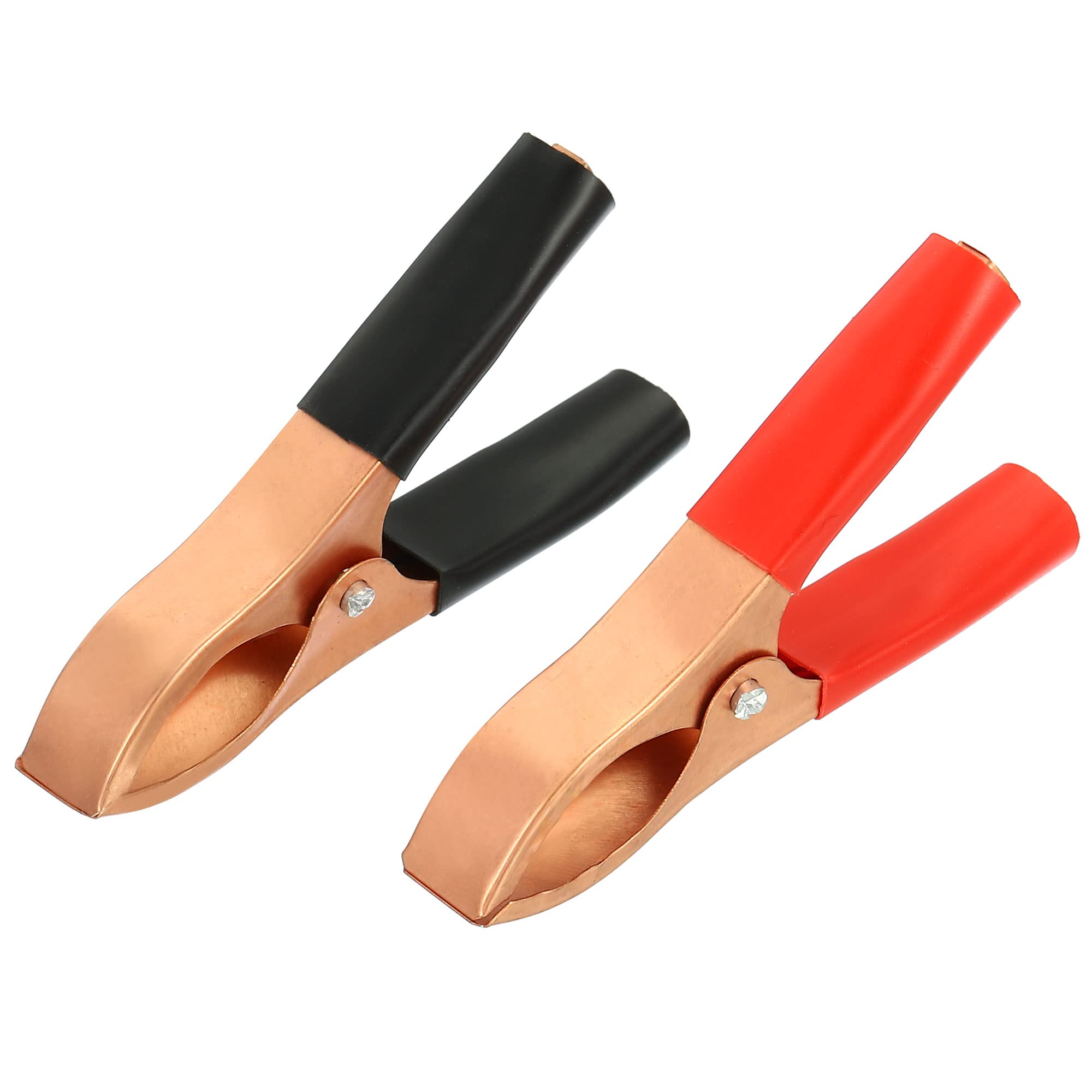 

YOKIVE 8 Pairs Alligator Clips, Insulated Battery Test Clamps, Connection Terminals for Lab Testing, Red, Black, Copper, 100A, 70mm