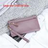 Portefeuille Pochette en Cuir de Vache Grande Capacité pour Femme avec Rangement pour Téléphone