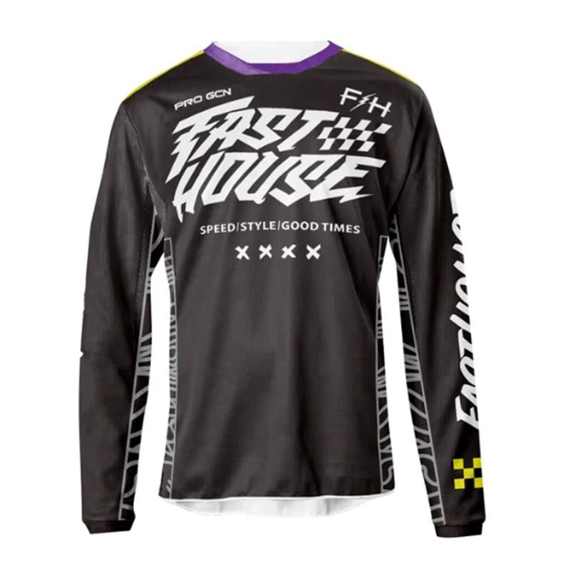 FASTHOUSE Herren Damen Schnelltrocknendes Langarm-Radtrikot Mountainbike Downhill Sommerfahrt