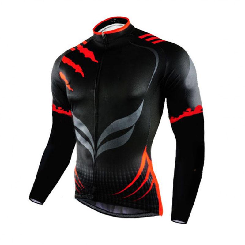 Cycling Team Men's Cycling Jersey Long Sleeve Set MTB Bike Clothing Tenue Velo Homme Bicycle Wear 2026 Winter Velvet Warm Cycling Clothing