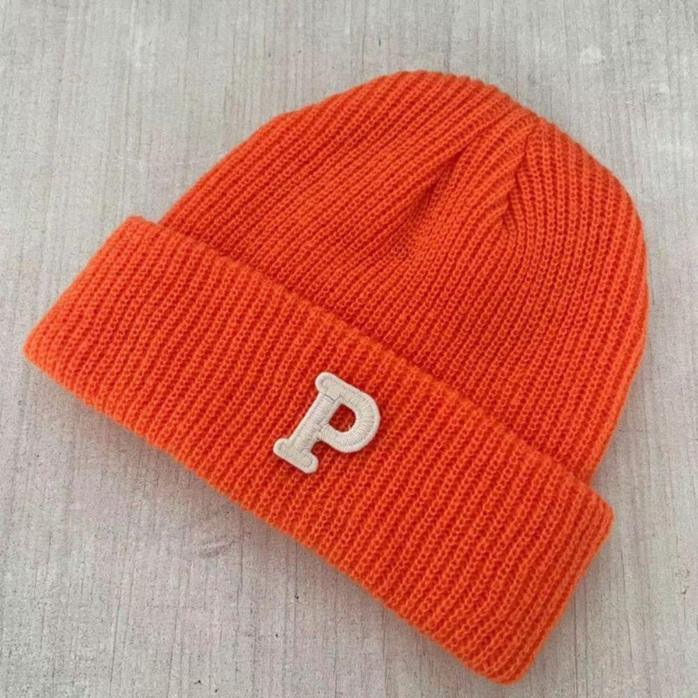 Winter Warm Knitting Cap Hat Woolen Yarn Cuff Knit Beanie Gift Fleece Warm Knitted Hat  Men