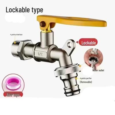 TLXT Outdoor Dual-Outlet Faucet with Lock