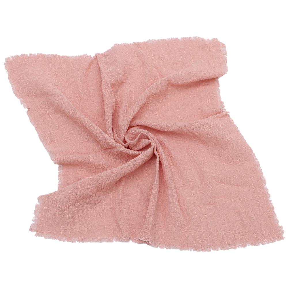 8 Pcs 16.5'' Cotton Linen Tassel Napkin Pink Party Decoration with Tassel Napkins  Table