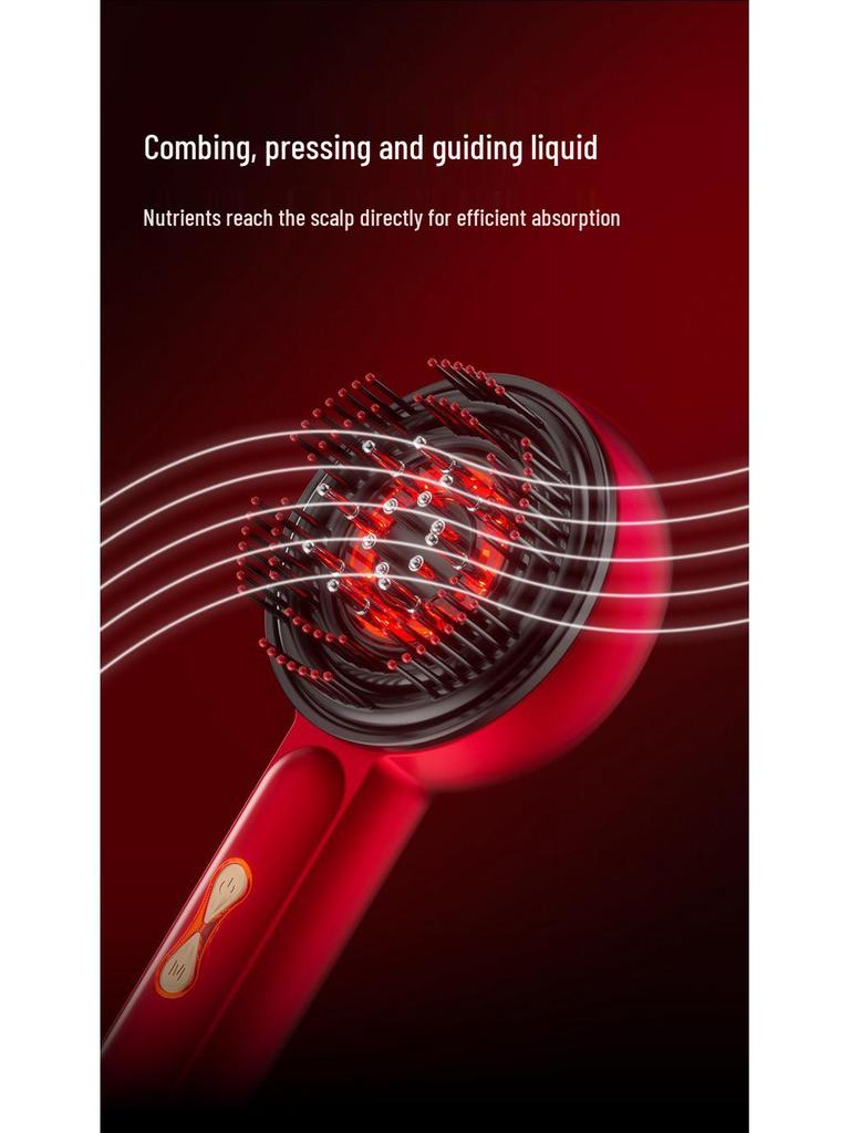 Red Light Electric Scalp Massager and Hair Growth Comb
