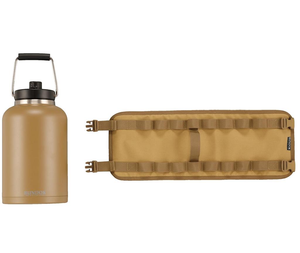 BUNDOK Ice Keeper 3.7L with Cover (BD-925) Vacuum Insulated for Ice and Cold Storage