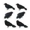 6 Pieces Artificial Crow Spooky Fake Scary for Garden