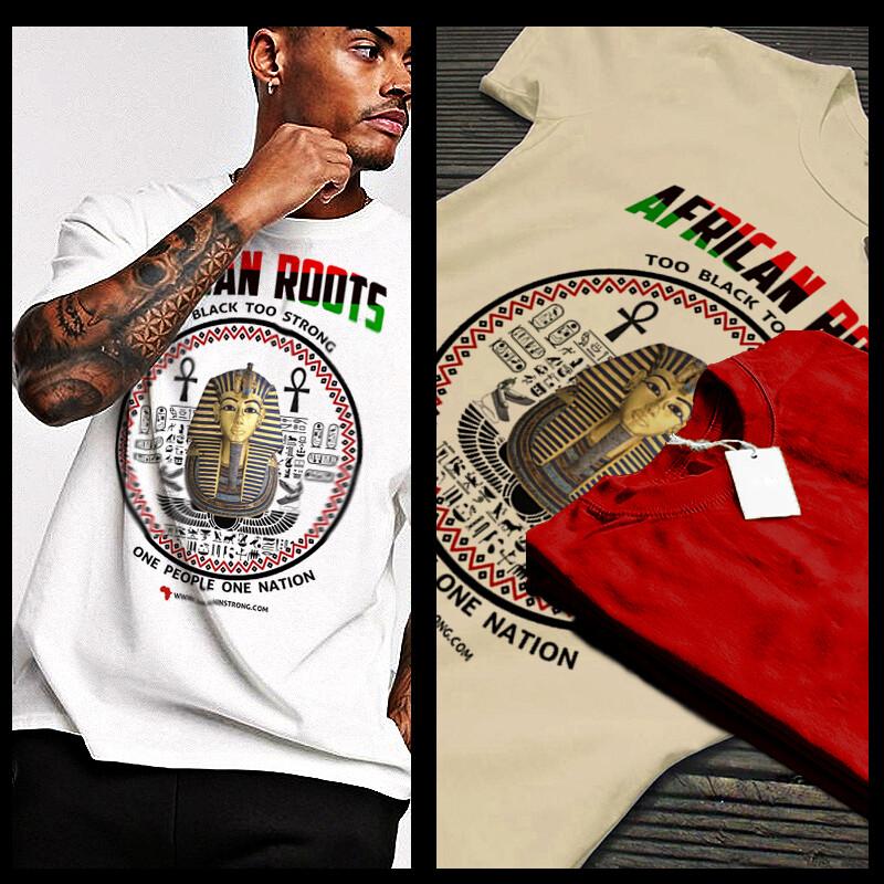 African Kemet Black God RBG Ankh  Woke Melanated Gods Nubian Pharoah Unisex T-Shirt S