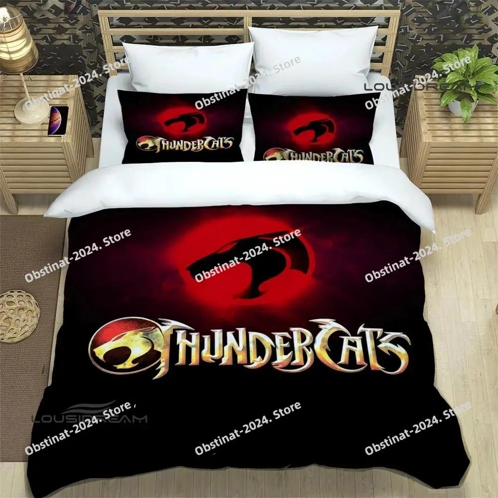 Thundercats Anime Bedding Set Printed Bed Set With Pillowcase Duvet Cover Soft Single Double Queen Super King Size Luxury Gift