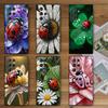 Seven-Spotted Red Ladybug Soft Phone Case for Samsung Galaxy S26 S25 Edge S24 Ultra S23 Plus S22 S21 FE S20 Black Cover Back She