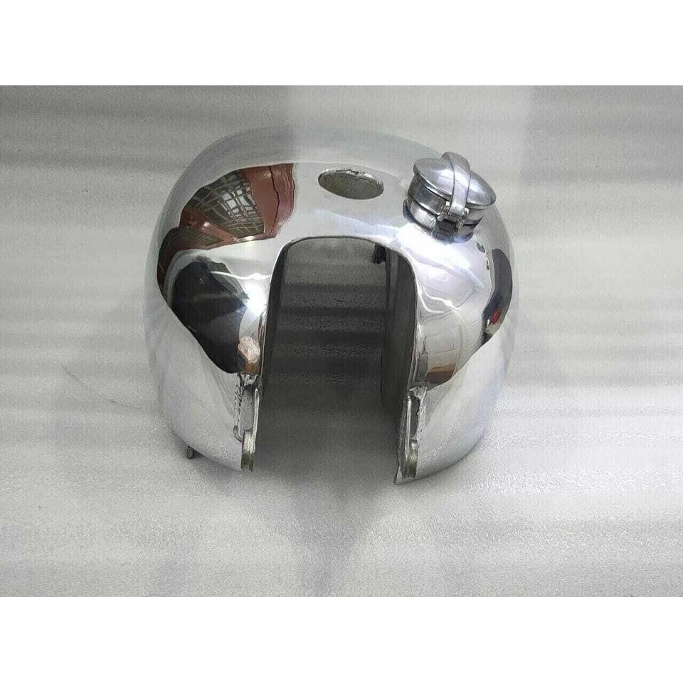 Vincent HRD Alloy Aluminum Polished Petrol Gas Tank With Knee Cushions Ident