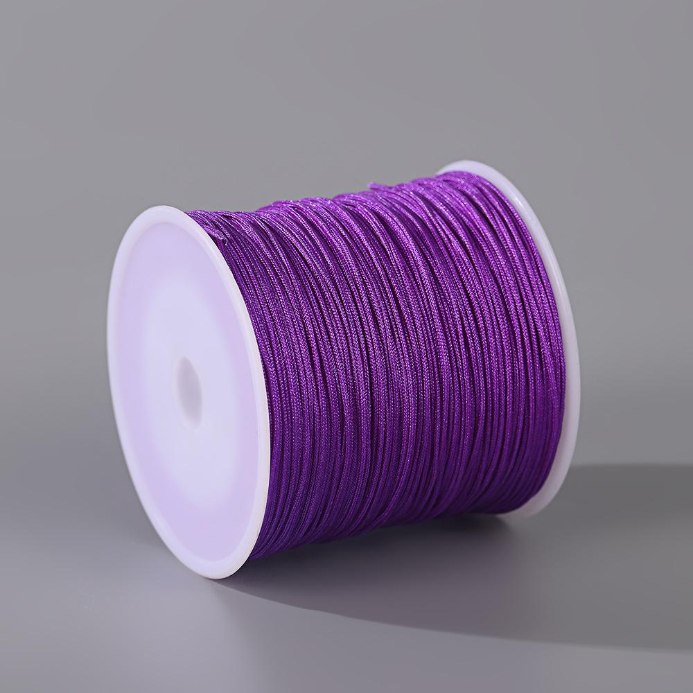 Fatto a mano No. Filo di Giada 72 - Cordino Resistente all'Usura da 0,8 mm per Artigianato di Gioielli, Corda per Mani, Braccialetti, Collane Fai-da-Te, 50m
