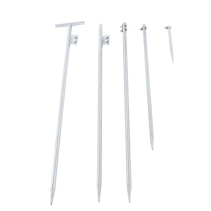 Galvanized T-Shaped Grounding Rod (5-Pack)