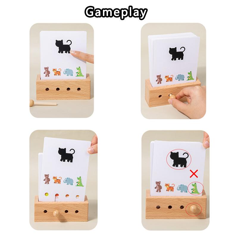 Children Logical Thinking Board Games Montessori Shadow Shape Matching Brain Games Sensory Interaction Educational Toys for Kids