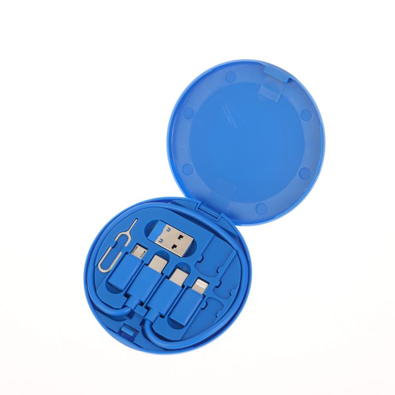 1 Set Multifunctional Fast Charging For Xiaomi Charger Storage Box Adapter Card Pin Travel Accessories Pd 60W Usb Data Cable Kit