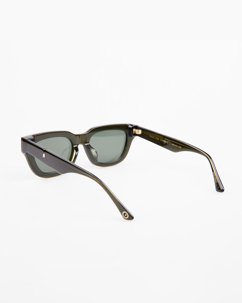 Seupeulingseuteulingseu Semi-Slim Rectangular Sunglasses Page 100 [Deep Green]