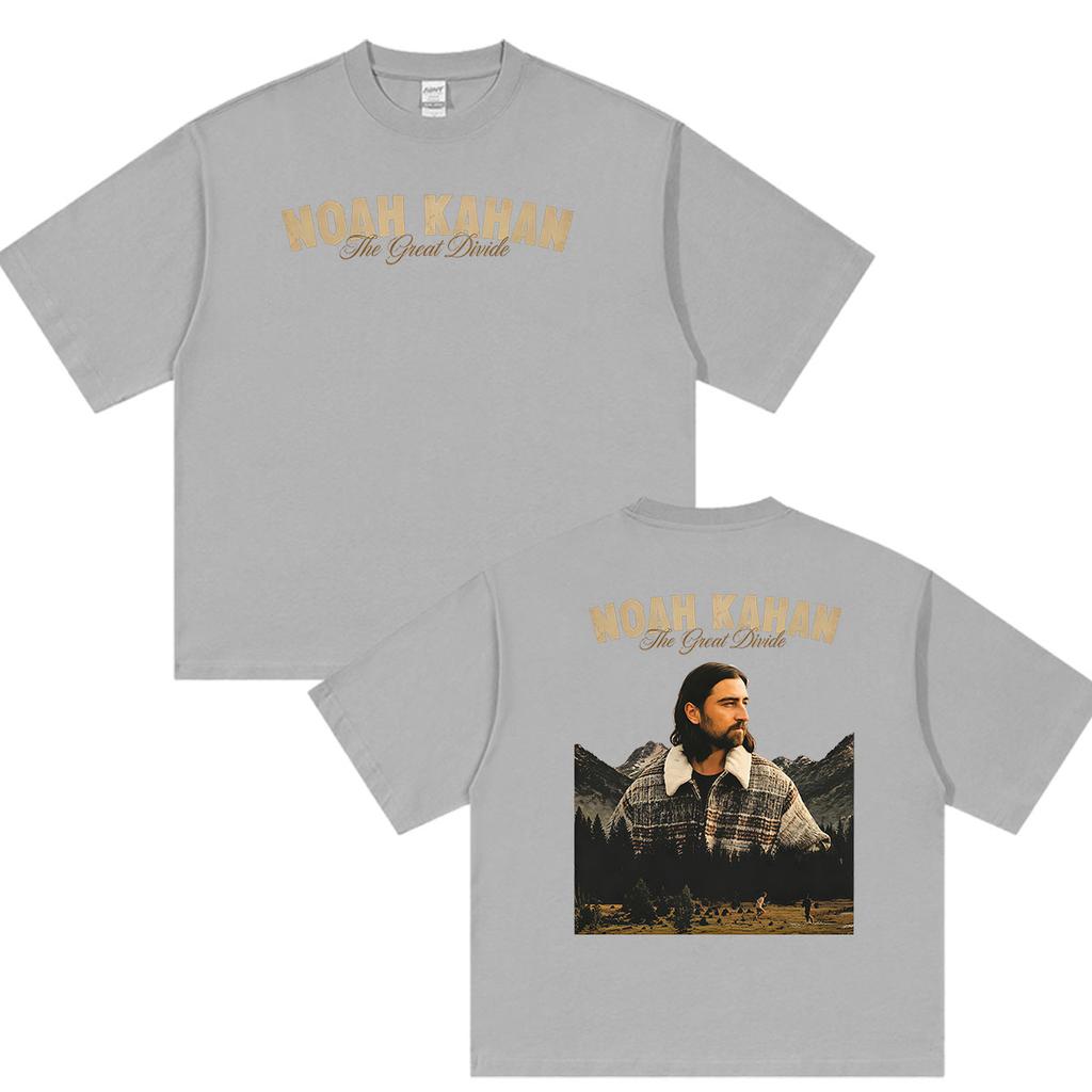 Noah Kahan The Great Divide Tour 2026 Graphic T Shirts Unisexs Vintage Fashion Cotton Short Sleeve Tshirt Hip Hop Clothing Tshirt