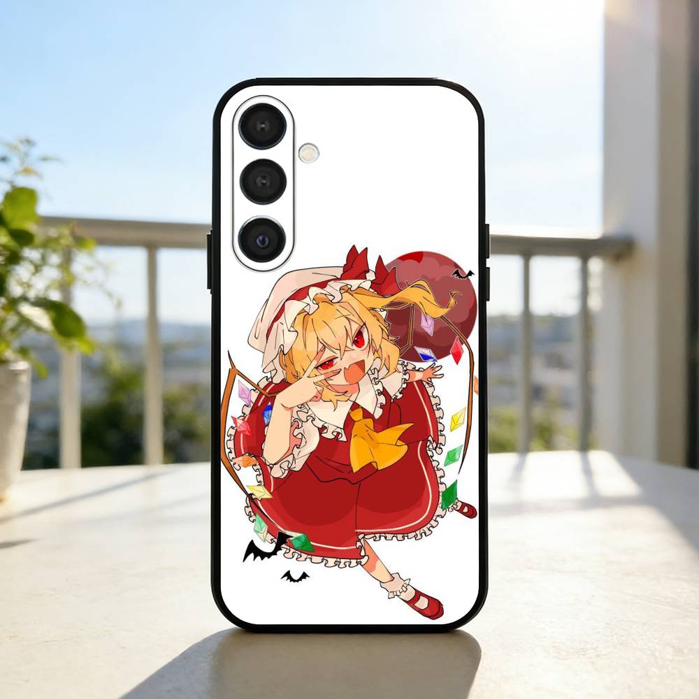 Epc TouHou Project Flandre Scarlet Phone Case For Samsung A73,A21s,A22,A31,A32,A52,A53,A71,A80,Soft Black Shell