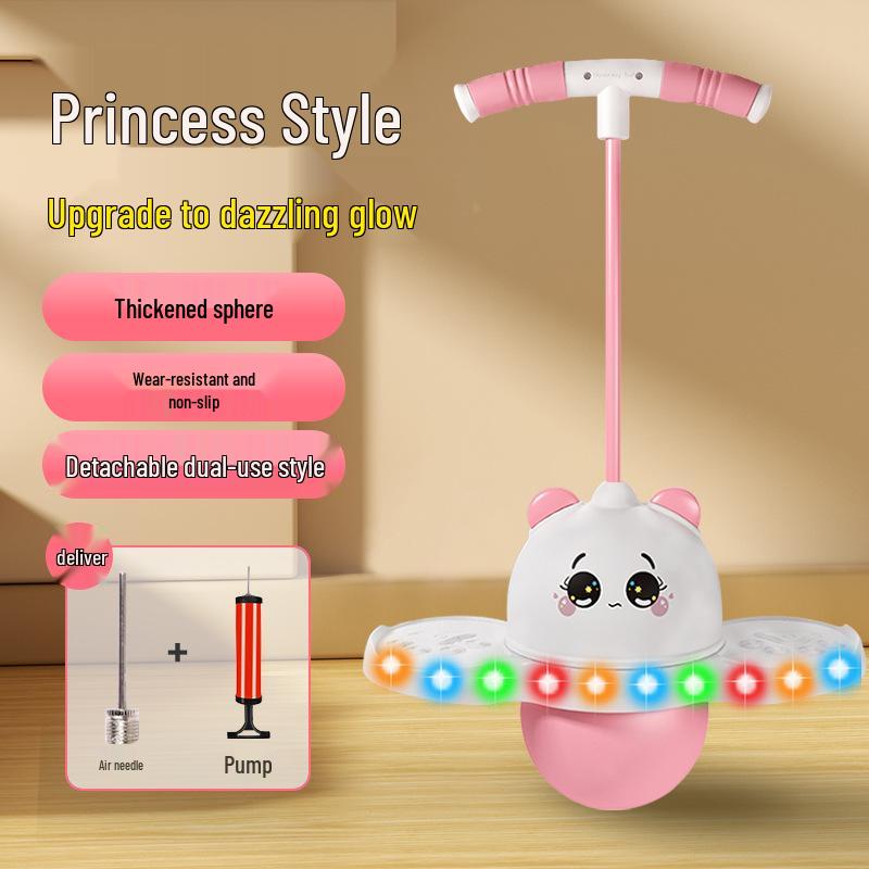 Panda Luminous Bouncy Ball - High Elasticity Fitness Exercise for Kids & Adults