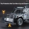 1:24 Military Disperse Explosion Proof Car Model Toy Diecast Alloy Armored Cars Door Opened Sound Light Vehice Boy Birthday Gift