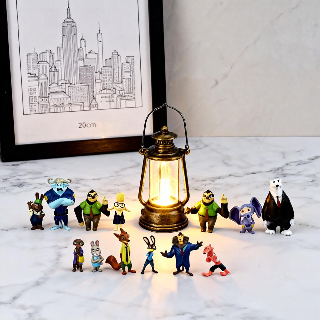 Non-movable Doll Collection Version Scale Doll Desktop Ornaments