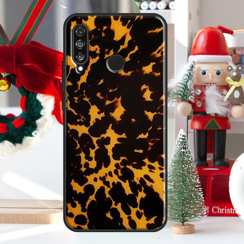 Vintage Tortoise Shell For Huawei Nova 7i 8i 11i 12i 12s Y73 Y70 Y90 Y60 Y72 Y61 Y91 9 10 SE P30 Pro P40 Lite Case