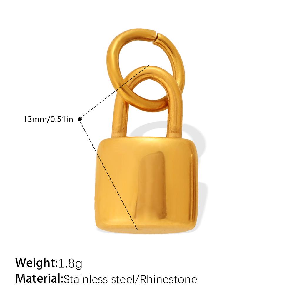 Luxurious Rhinestone Lock Pendant for Women – Unique and Versatile Jewelry Accessory