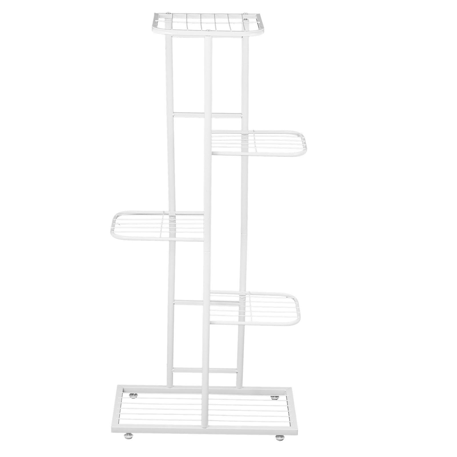 

Indoor 5 Layer Flower Plant Stand Pots Display Shelf Rack Holder for Garden Balcony DecorationWhite білий