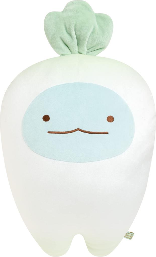 MF93701 Sumikkogurashi "Welcome! Food Kingdom" Super Mochimochi Hugable Lizard (Daikon)