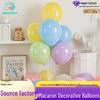 Colorful Macaron Balloons: Round Dopamine Balloons for Children's Birthday Party Decoration
