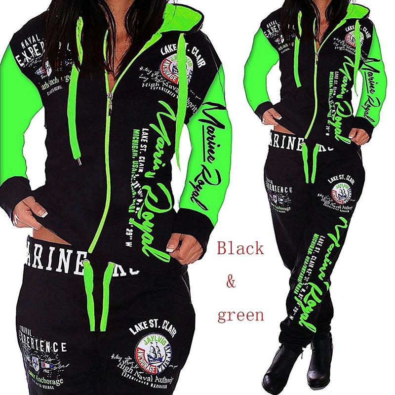 Modische Damenbekleidung, Damen-Trainingsanzug mit Kapuze, bedruckt, modische Sets, Sportbekleidung, sportliche Sets
