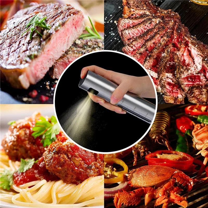 BBQ Baking Olive Oil Spray Bottle Stainless Steel Oil Spray Bottle Vinegar Spray Bottles Sprayer Seasoning Bottle Kitchen Tools
