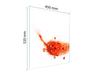 GLASS CUTTING BOARD 45x52 Chili