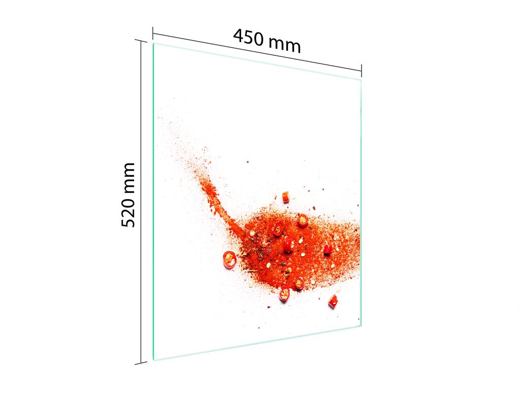 GLASS CUTTING BOARD 45x52 Chili