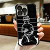 Muay Thai Fight Boxing Soft Phone Case For iPhone 15 16 17 Air 14 Pro Max 16E Plus 13 12 Mini Plating Anti-Fall Fundas