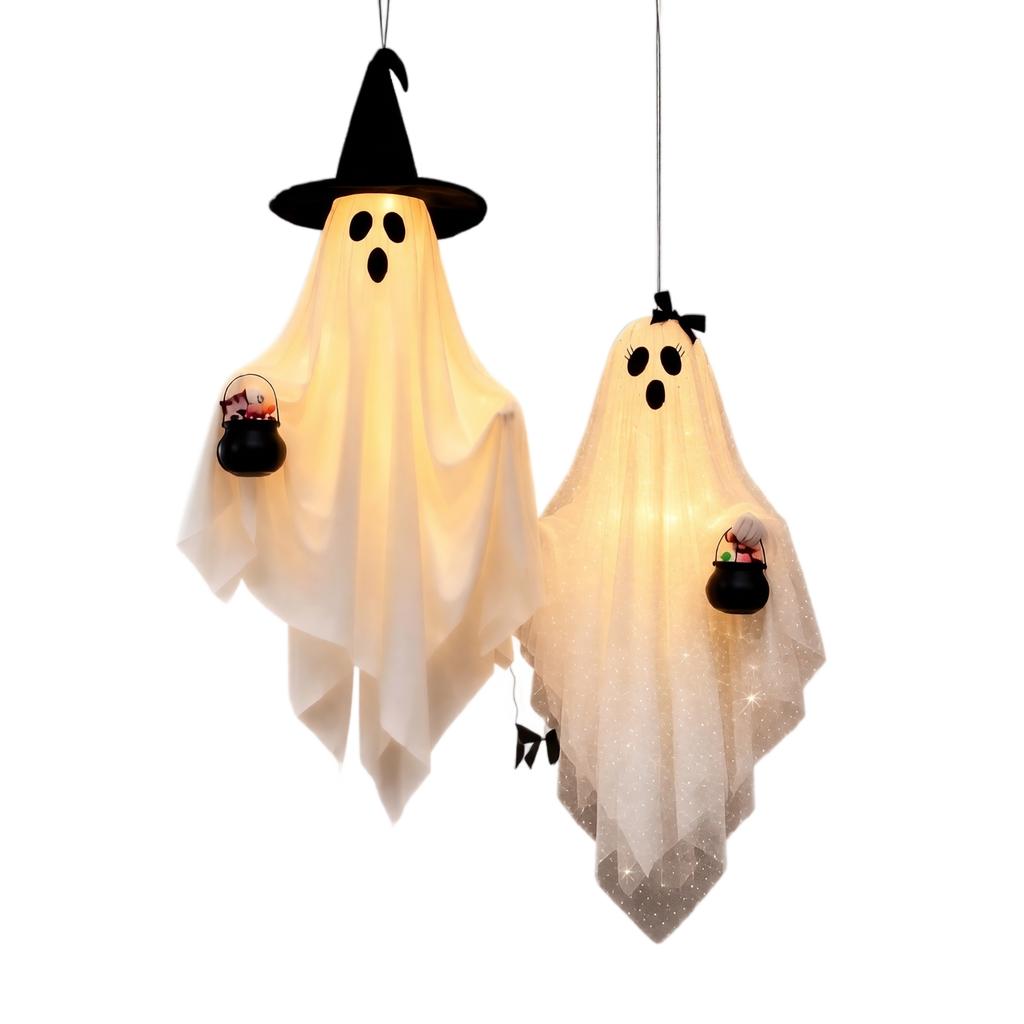 Outdoor Hanging Couple Decorations Set of 2 for Halloween Holiday Yard and Garden