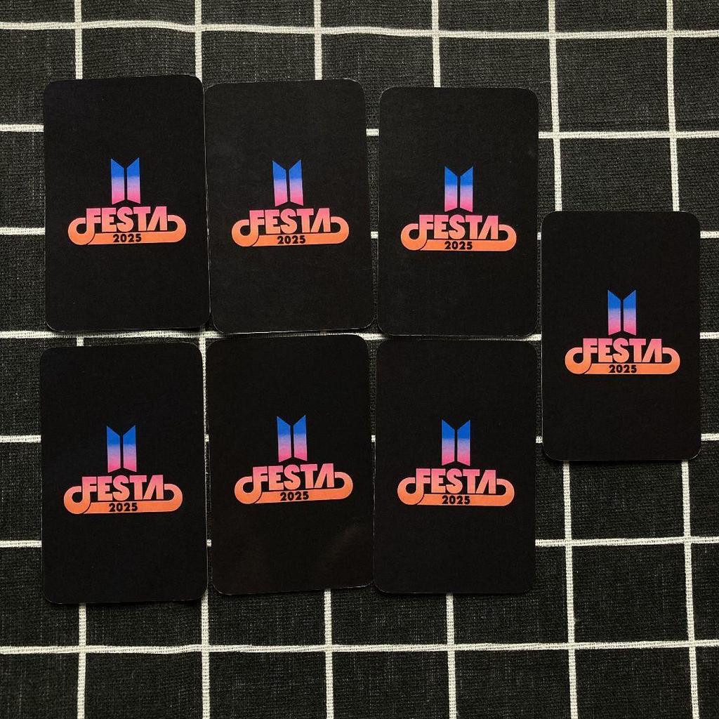 [USED] 2025 Korea BTS 12th Anniversary FESTA ARMY ZONE Limited Edition Trading Cards (7 pieces)
