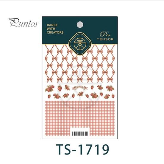 

Наклейки для дизайна ногтей, винтажный мультяшный бантик с бантиком и клубничным узором, 5D с тиснением, самоклеящиеся, противоскользящие, отличная липкость, маникюр, украшение для дизайна ногтей B