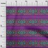 oneOone Cotton Flex Fabric Geometric|Leaves & Floral Block Printed Fabric 1 Yard 40 Inch