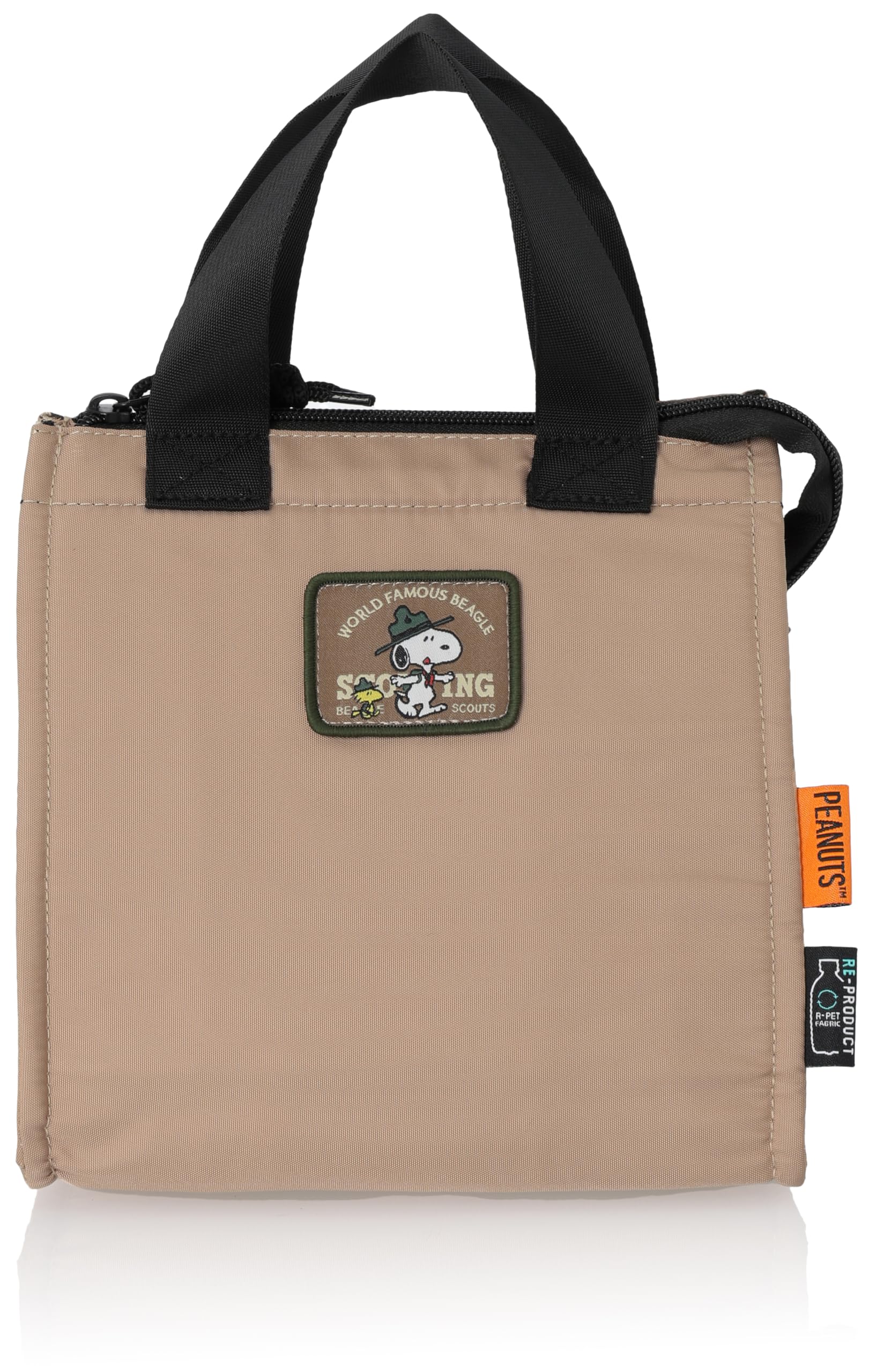 

Lunch Lunch Insulated Thermal Ice Pack Lunch Environmentally Friendly For Commuting to Work or Cute Beige [Snoopy] Bag, Tote, Bag, Pocket, Bag, R-PET